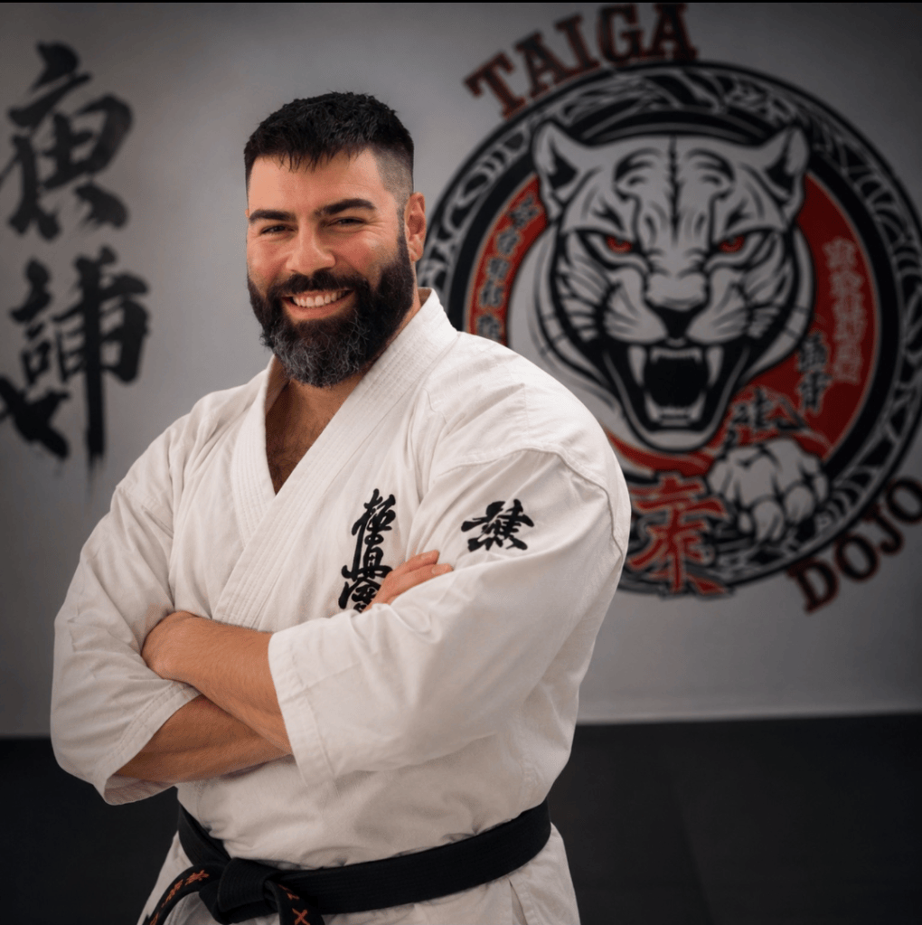 Kleomenis Toumpanos owner of Taiga Dojo Kyokushin Karate in Zurich.
